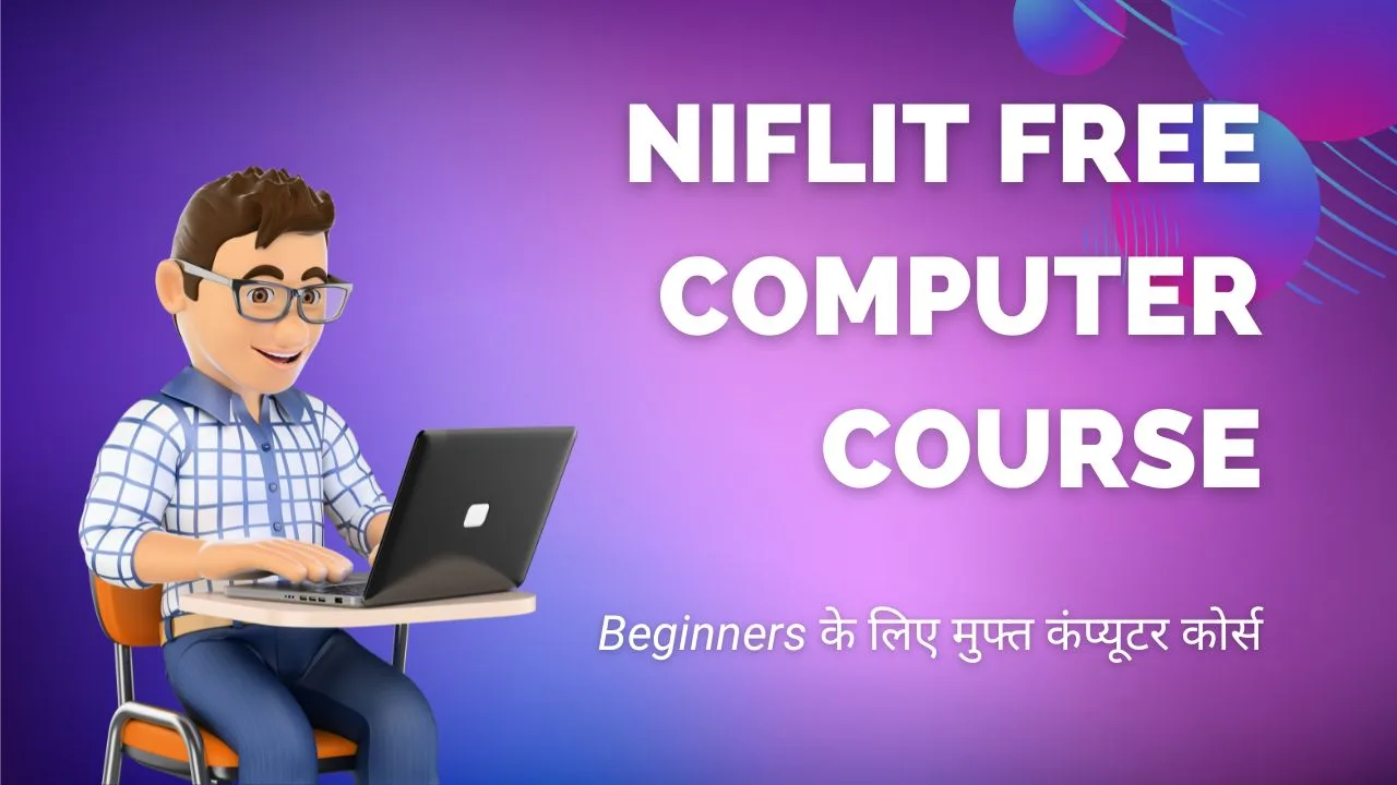 A person learning on a laptop during the NIFLIT free computer course